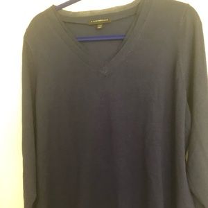 Lane Bryant v neck sweater bundle. Blue/grey.